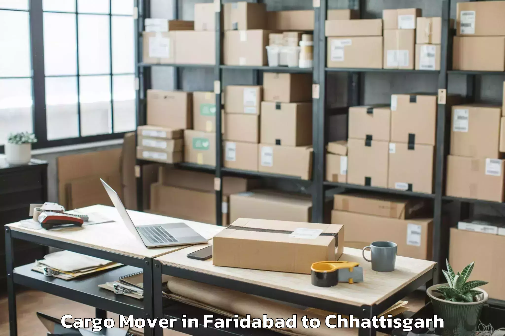 Expert Faridabad to Bijapur Chhattisgarh Cargo Mover